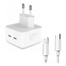 {ORIGINAL} Kit Carregador iPhone Turbo 35W 2 Entradas USB-C