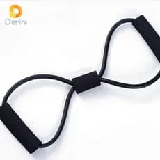 Elástico de Tensão Multifuncional 8 Formas Exercício Braço Perna Cor Aleatória Yoga Pilates