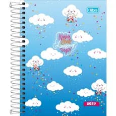 Agenda 2027 Diaria Pepper Espiral Feminina Tilibra 160 Folhas