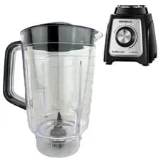 Copo para liquidificador Mondial Turbo Glass L 1400 Tampa Preta Micromax