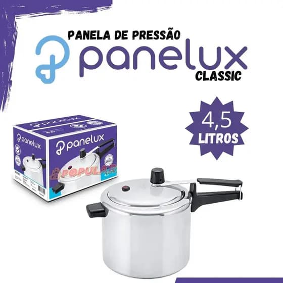 Panela De Pressão 4,5litros Polida Panelux Classic