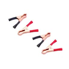 Kit 4 Peças Garra 30a Clip Bateria Jacare PVC 2 Pares