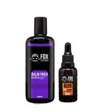 BALM PARA BARBA 120 ML + OLÉO PARA BARBA 30 ML FOX FOR MEN