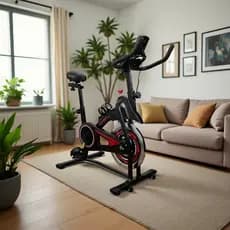 Bicicleta Ergométrica Para Spinning Mecanica 13kg Vermelho