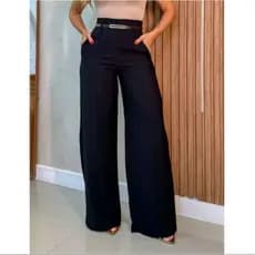 CALÇA PANTALONA ALFAIATARIA  CON CINTO DE COURO P M G GG