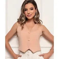Colete Alfaiataria Feminino Social