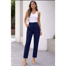 Calça feminina social alfaiataria skynny