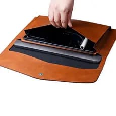 Pasta de Arquivo A4 Bolsa de Documentos de Grande Capacidade Pasta de Negócios Botão Magnético Casos de Laptop Impermeáv