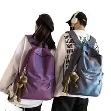 Mochila Moderna Para Estudantes Do Ensino Médio , Grande Capacidade , Resistente À Água , Nylon , Super