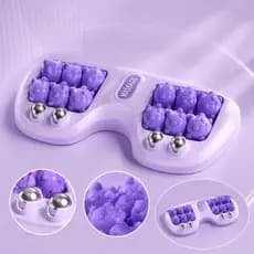 Massageador Relaxante Para Pés Com Rolos Anatômicos E Pontos De Pressão Uso Diário Portátil