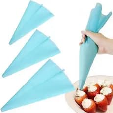 Sacos para Confeitar de Silicone Reutilizável Confeitaria Bolo Cupcake Cozinha Decoração
