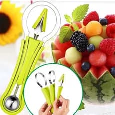 Kit Para Decorar e Cortar Frutas 3 Peças Cortador Fatiador Modelador de Frutas Utensílios Cozinha