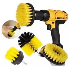 Kit Para Limpeza Pesada 03 Escova Rotativa Para Parafusadeira Furadeira