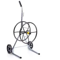 Carrinho Enrolador Mangueira 50 Metros Metal Rodas Jardim Resistente