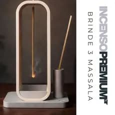 Porta Incenso Suporte Incenso Vareta Vertical Deluxe c/ Coletor + Brinde