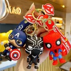 Avengers Chaveiro Mochila Carro Mulher Maravilha Capitão América Spider Homem De Ferro Pingente Deadpool PQY2