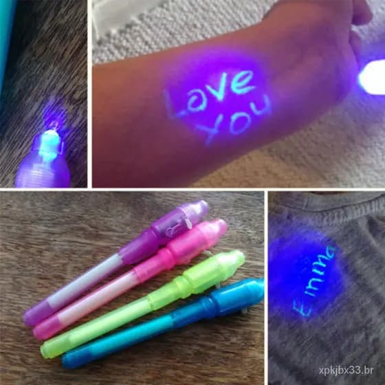Invisível Led Backlight Tinta Caneta 1 Pc Marcador Ultra Violeta/Dia das Crianças VVTI