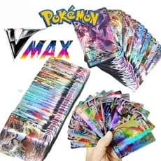 Kit VMAX Português 50pcs / 100pcs Cartas Pokémon Brilhantes VAOR