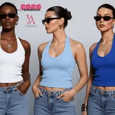 Kit 2 Blusa Feminina Frente Unica Tendência Verão Moda Gringa