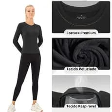 Blusa Feminina Camisa Proteção Uv Frio Térmica Manga Longa