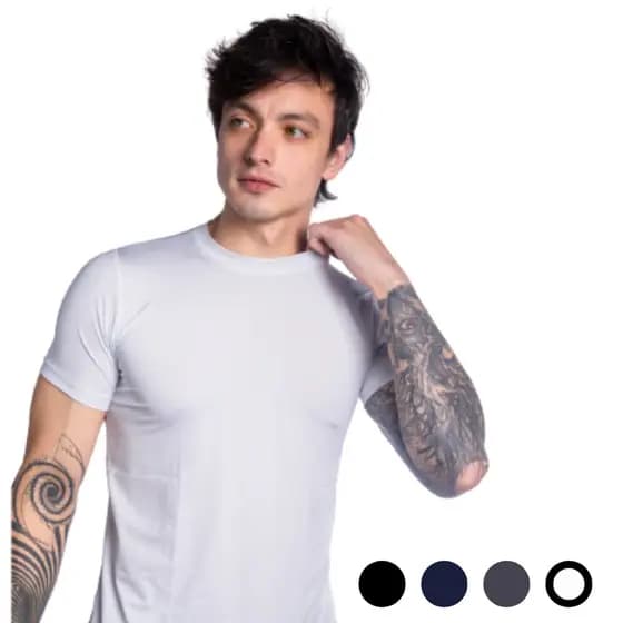 Camisa Dry Fit Proteção Uv Masculina Manga Curta  Esportes