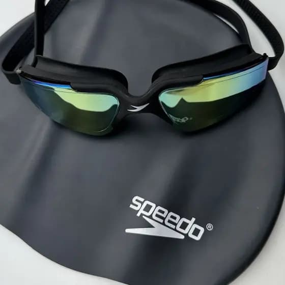 Óculos de natação de alta definição Speedo Middle Frame Óculos de natação à prova d'água Anti-embaciamento Plateamento