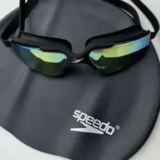 Óculos de natação de alta definição Speedo Middle Frame Óculos de natação à prova d'água Anti-embaciamento Plateamento
