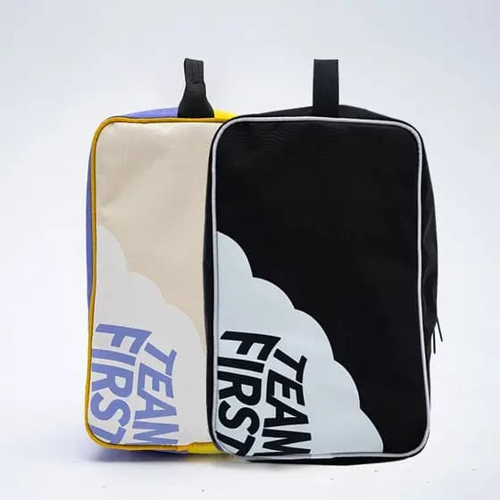 Bolsa de armazenamento leve para natação Série de montanha Bolsa para sapatos de Badminton Bolsa de armazenamento preta