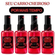 KIT AROMATIZADOR DE CARRO Aromatizante Carro Spray Cheiro de Carro Novo Alta Fixação 60ml Premium