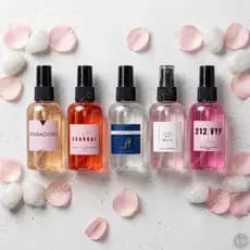 KIT 5 PERFUME CAPILAR FEMININO ESSÊNCIA PARA CABELO AROMATIZADOR FRAGANCIA DE ALTA FIXAÇÃO 60ML
