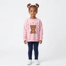 Casaco Infantil Menina Moletom Felpado Estampado -- Agasalho Quentinho Para o Inverno 2 ao 14