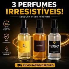 Kit com 3 Aromatizadores de Carro Premium – Fragrâncias De Alta Fixação Perfumes Importados