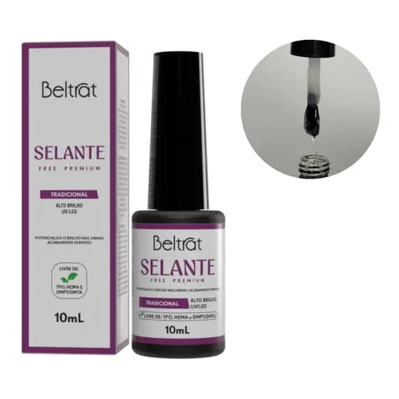 Selante Led/uv Top Coat Beltrat 10ml/ Finalizadores Alongamento Unhas em gel