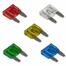 Kit 100 Fusiveis Lamina Mini 10A 15A 20A 25A 30A Carro Automotivo