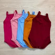 Kit 3 Body Alcinha Regata Bebê Menina Roupa de bebe menina 0 a 12 meses