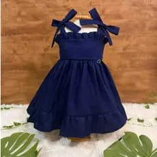 Vestido Bebê Menina 12 Meses Algodão Vestido Infantil Festa Luxo Fofo Baby