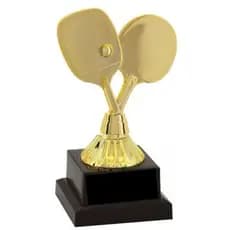 Troféu Vitória Vencedor 16cm Raquete Tênis De Mesa 600023