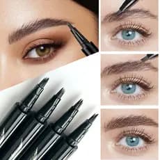 VERONNI Lápis De Sobrancelha Multipontada De Longa Duração À Prova D'água Microblading Caneta Líquida Marrom