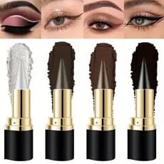 Lápis Delineador Em Gel À Prova D'água , Maquiagem Preta Para Olhos , Preto , Creme , Caneta Delineadora
