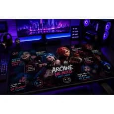 Mouse Pad Gamer Arcane Grande Antiderrapante Alta Precisão