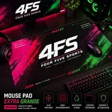 Mouse Pad Gamer Extra Grande 4FS Antiderrapante Speed Desk Mat Premium