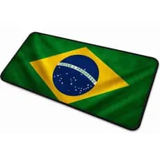 Mouse Pad Gamer Bandeira Grande Costura Reforçada Premium