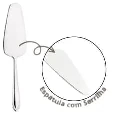 Espátula Aço de Bolo 26X5,5CM Design Ergonómico Com Serrilha
