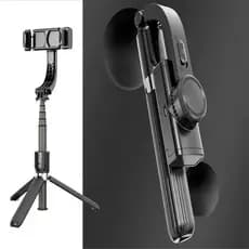 Estabilizador Celular Gimbal R15 Bluetooth Tripé Foto Preto