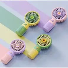 Mini Ventilador Portátil De Mão E Mesa Usb Recarregável com cabo