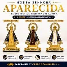 Santinha Nossa Senhora Aparecida Painel Carro Caminhão Autoadesiva Decoração
