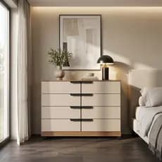 Cômoda Industrial  8 Gavetas P/ Quarto Casal Solteiro Espaçosa Organizador Adulto Design Moderno