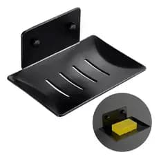 Saboneteira Banheiro Porta Sabonete Luxo Inox 304 Preta