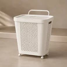 Cesto de Roupas Sujas Banheiro Lavanderia Multiuso 60L