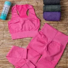 Conjunto Top Esportivo e Calça Zero Transparência Legging ou Somente 1 Top Virginia